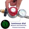 18FT High Pressure Propane Regulator with Hose, Adjustable 0-30 PSI