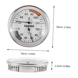 Zerodeko Sauna Temperature and Humidity Gauge Accurate Indoor for Sauna High Precision Hygrometer for Simultaneous Readings for Daily Use and Outdoor Settings