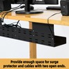 DEEDRR Under Desk Cable Management Tray, Power Strip Holder, Cord
