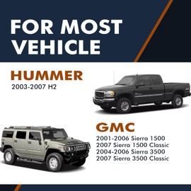 PM Auto Pair of 2 Front Wheel Hub Bearing Assembly for 2001-2006 GMC Sierra 2500 Hd 4WD with 8 Stud Hub