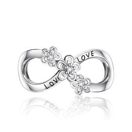 925 Sterling Silver Infinite Love Charms for Bracelets and Necklaces Beads Charms Birthday charm Jewellery Gift for Women