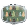 Spunky Christmas Trees Rectangle Pill Case Trinket Gift Box