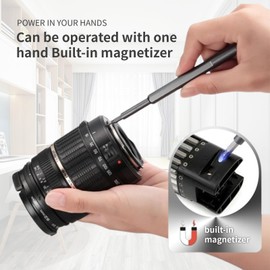 Raheem 46 in 1 Precision Screwdriver Set Small Screwdriver Allen Key Set Mini Screwdriver Set Tools with 42 Magneitc Bits Torx Star Repair Tool Kit for Repair Phone, Laptop, Watch, Camera Etc