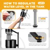 Lasnten 16 Pieces Toilet Fill Valve Toilet Tank Replacement Kit