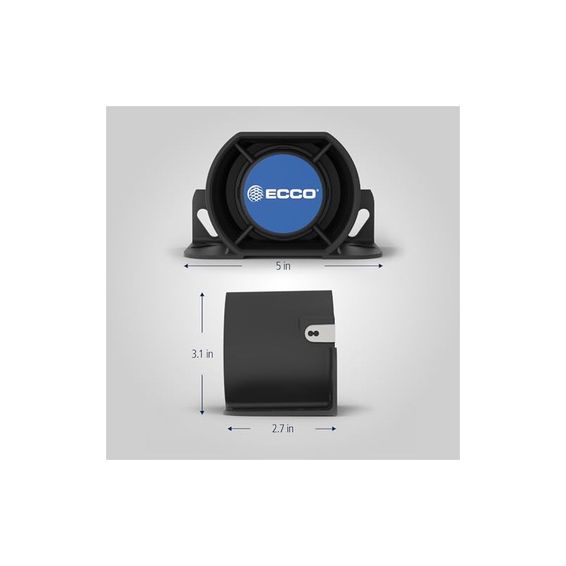 ECCO Backup Alarm 97dB 12V 36V Industrial Heavy-Duty Backup Reverse