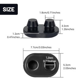 Omoojee Cooler Feet Replacement, Non-Slip Rubber Feet Compatible with RTIC Coolers, 2 Pack