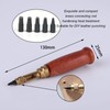 Screw Hole Punch Hardening Heat Leather Screw Punch with 12