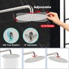 Midanya Round Rainfall Shower Head High Pressure Stainless Steel Waterfall