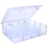 SRNYJAO Plastic Tackle Box, Large 12 Grids Clear Tackle Box