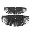 KIMISS Motorcycle Floorboard Fringe, 2Pcs Motorcycle Floorboard Fringe PU Leather