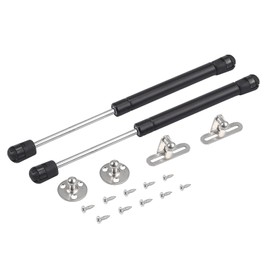 Bohaner 40N Gas Struts 2 Pieces Cabinet Door Hinges Lift Spring Flap Gas Strut Support Rod Kitchen Cabinet Box 200N Pressure (Black, 40N)