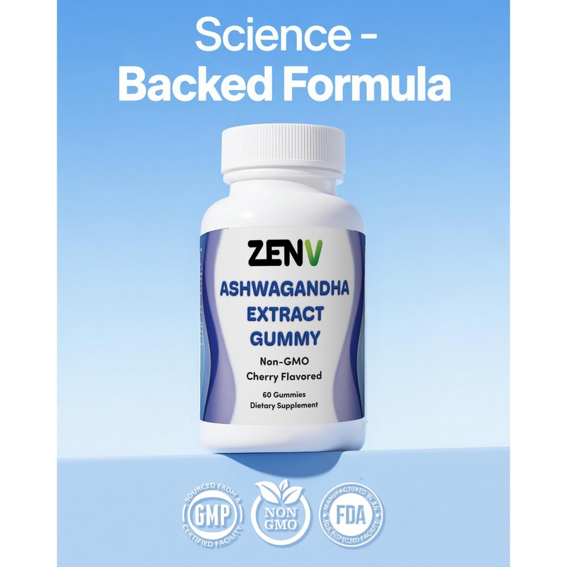 ZENV ZENV Ashwagandha Extract Gummies with DHA & Vitamin D
