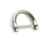 MACHSWON Key Ring with Screw Shackle D shape Heavy Duty