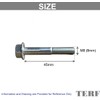 TERF® M8 X 45mm Serrated Flanged Hex Head Bolt M8