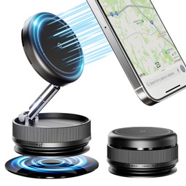 Kawano Shingei Smartphone Holder, Car Magnet, Vacuum Adsorption, Super Strong Magnetic, In-Car Smartphone Holder, Multi-Angle Adjustment, 360° Stable, Mag-Safe Car Holder, For Cars, Multi-Angles