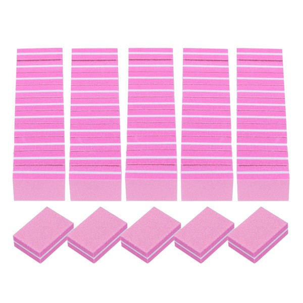 uxcell 20 Pcs Mini Nail Buffers, 100/180 Grit Nail Sanding