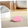 FOMIYES 5pcs Heart Shape Makeup Remover Sponges Soft Facial Cleansing