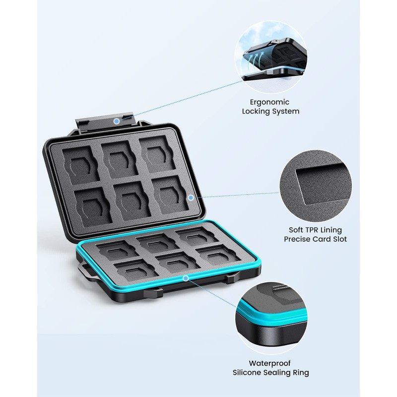 ORICO 24 Slots SD Card Case Holder Water Resistant &