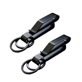 JOCXZI Heavy Duty Key Holder Belt, Belt Loop Keychain, Tactical Key Clip, Detachable Key Ring 30mm, for 3.8-5.7cm Width Duty Belt for Police (2Pcs)