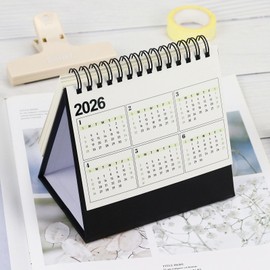 Mini Desk Calendar 2024-2025,Standing Desk Calendar from Jul.2024 to Dec.2025 18 Months Small Desk Calendar 2024-2025,Flip Calendar for Desk (White&Black)