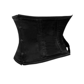 luvsecretlingerie Heavy Duty 18 Double Steel Boned Waist Training SATIN Cincher Waspie Underbust Shaper Mini Corset