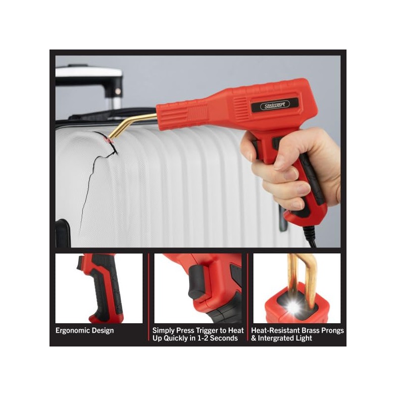 Plastic Welder - 120V/50W Plastic Weld Kit with 200PCS Staples,