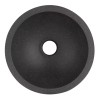 RecPro RV Sink 12" Round Bathroom Sink Granite Black Hydrophobic