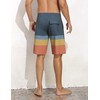 Nonwe Men's Long Board Trunks with Compression Liner Quick Dry