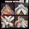MrGas Log Gas Fireplace Logs, Ceramic Logs for Fireplace and