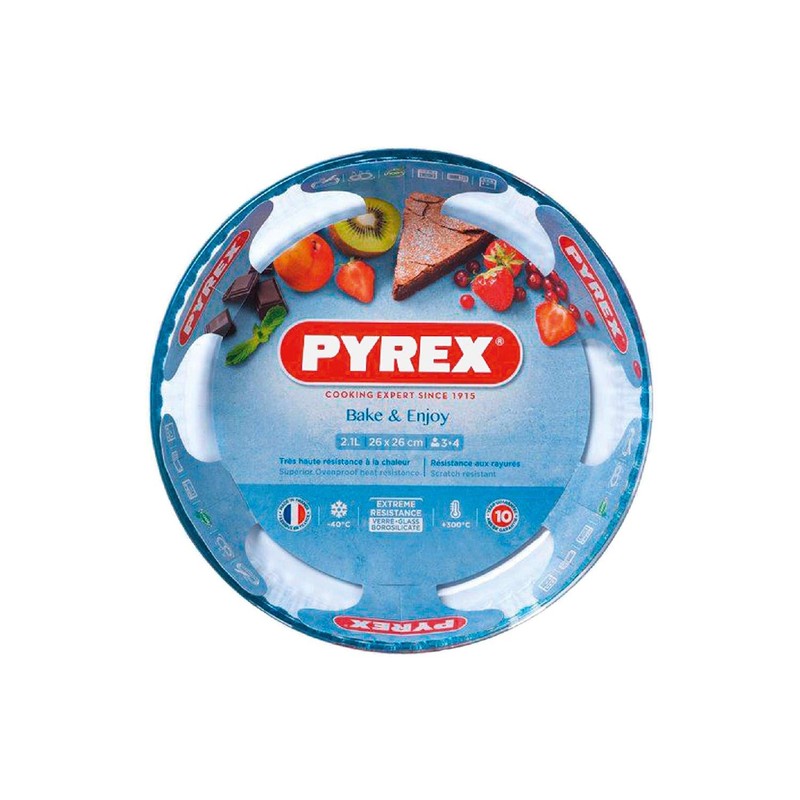 Pyrex Glass Fluted Flan Dish