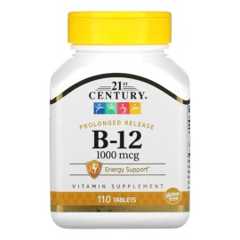 21st Century Vitamina B12 Premium 1,000 Mcg 110 Tabletas de Liberacion Prolongada                                                                     