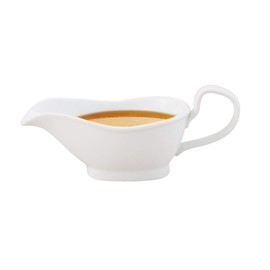 HIC 8-ounce Porcelain Gravy Boat, Serves 2