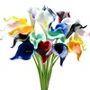 Mandy's PU Multicolor Calla Lily Artificial Flowers 20 Stems 13.5in