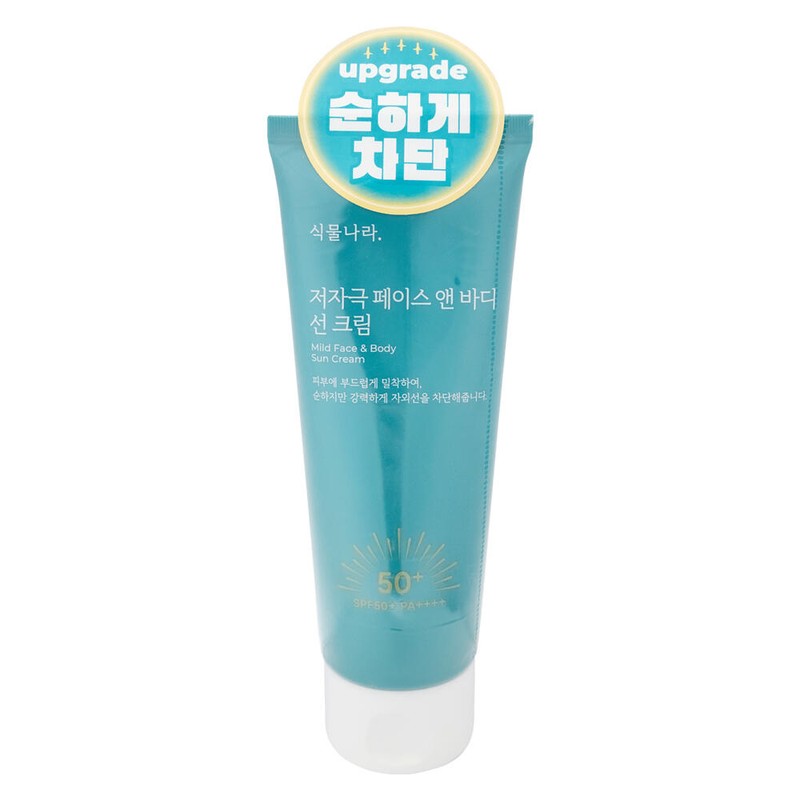 식물나라 저자극 페이스 앤 바디 저자극 선크림 자외선차단제 150ml 1개
