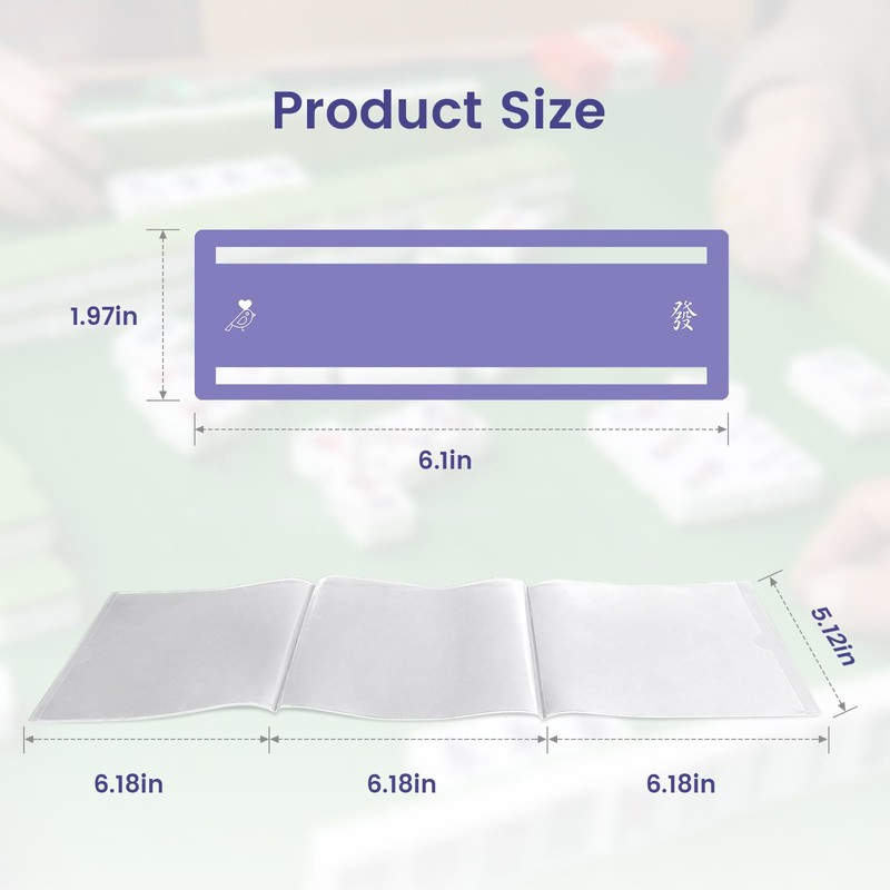 Mahjong Card Sleeve Positioning Set(Includes 4Pcs Mahjong Card Sleeve and