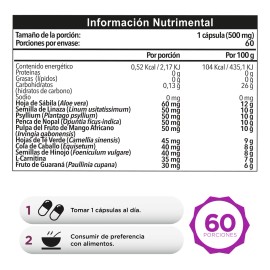 Pasiguaro Faster Lipo 30 Cápsulas De 500 Mg Para 60 Días Sin Sabor
