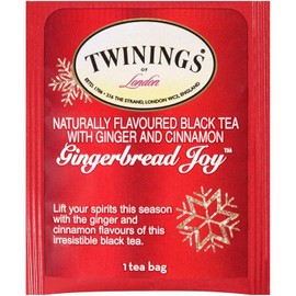Twinings Gingerbread Joy Holiday Tea 20 Count Celebrate the Season Tea Bags