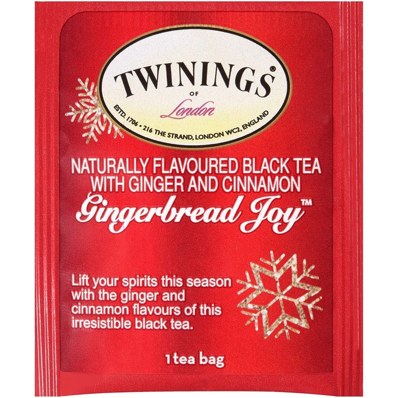 Twinings Gingerbread Joy Holiday Tea 20 Count Celebrate the Season