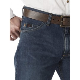 Wrangler mens 20x 01 Competition Relaxed Fit jeans, River Wash, 33W x 38L US