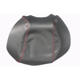 Ford Fits 10-19 Ford Taurus Synthetic Leather Center Console Lid Cover w/Red Stitch