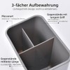 Cutlery Holder Cutlery Organiser Kitchen Utensil Holder (Grey) | 3