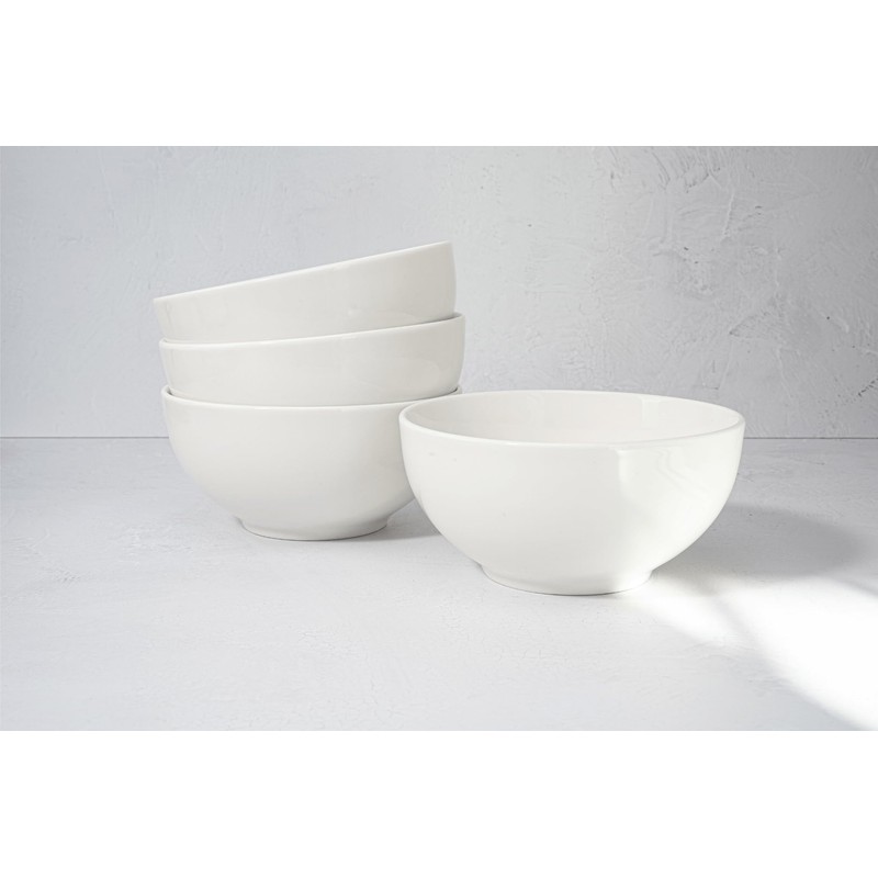Square House New Bone China 12 Piece Dinnerware Set, Santorini