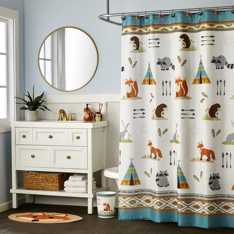 SKL Home by Saturday Knight Ltd. Forest Animals Shower Curtain
