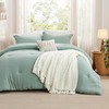 Bedsure Queen Comforter Set with Throw Blanket - 5 Pieces