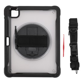 Tablet Case for IOS Tablet Pro 11 2018 2020 2021 2022 for IOS Tablet Air4 10.9 with Pen Holder Shoulder Strap Hand Strap Stand Black