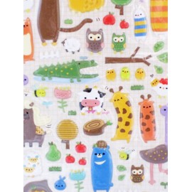 Suatelier Puffy Sticker Sheet (Animal Farm)~KAWAII!!