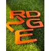 AUTOCARIMAGE RAISED TAILGATE LETTERS for RIDGELINE 2024 2025 ORANGE