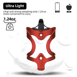 ROCKBROS Bike Water Bottle Holder-Lightweight Sturdy Alloy Aluminum Bike Water Bottle Cage Bike Cup Holder for Road Bike & Mountain Bike