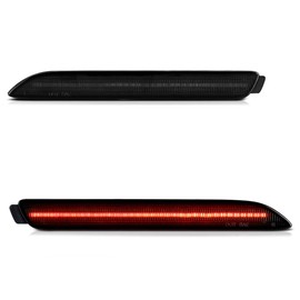 VIPMOTOZ 2in1 LED Rear DRL Reflector+Tail Brake Lights Compatible With Lexus 2015-2021 Lexus NX RC 2011-2020 Sienna Matrix Rav4 Venza Chrome Lens Smoked Tinted Lens Pair Set