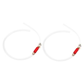 1 Pair Brake Bleeder Hose 6MM, Durable, Reliable, One Way Check Valve Tube Bleeding Tool Kit Universal for Motorcycle Car Easy and Effective Brake Bleeding Solution